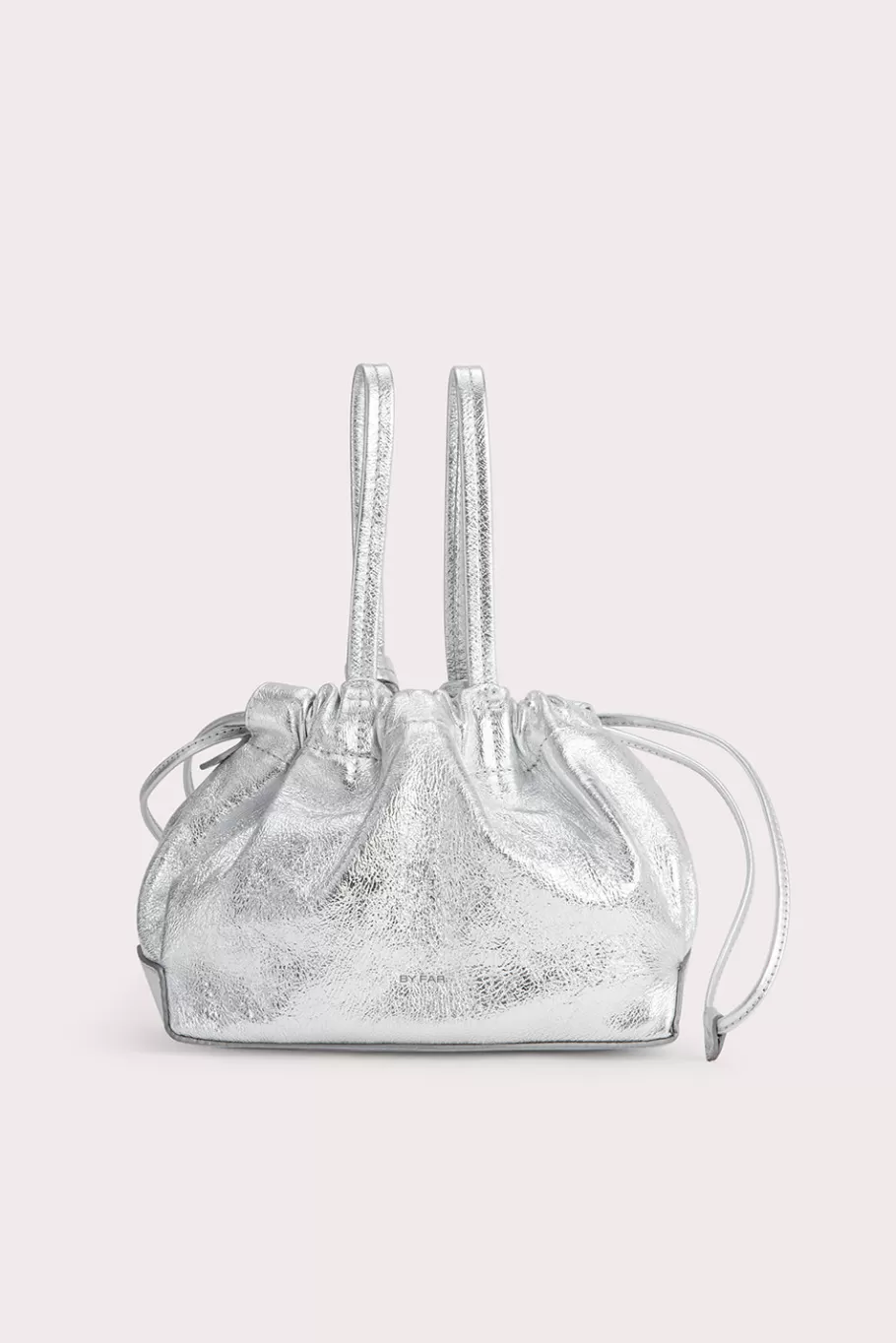 Flash Sale Malmo Silver Metallic Leather Women Shoulder Bags