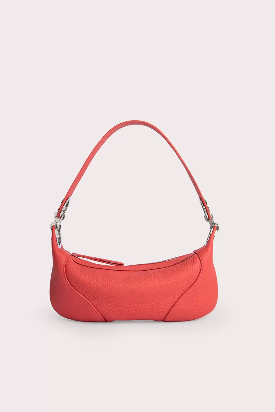 Discount Mini Amira Coral Flat Grain Leather Women Bags