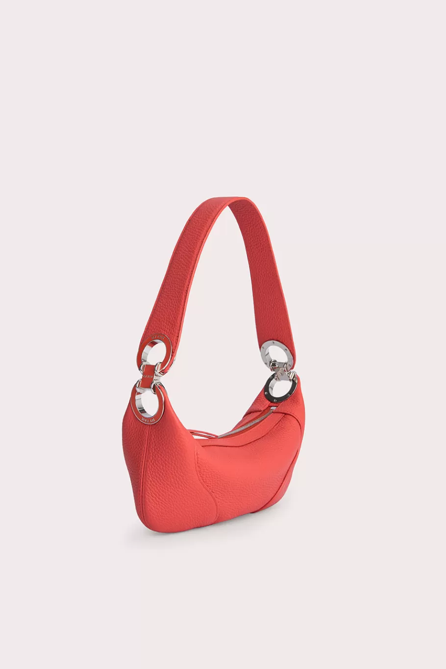 Discount Mini Amira Coral Flat Grain Leather Women Bags