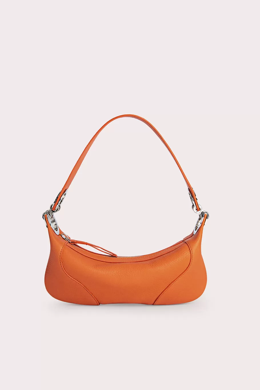 Hot Mini Amira Papaya Flat Grain Leather Women Bags