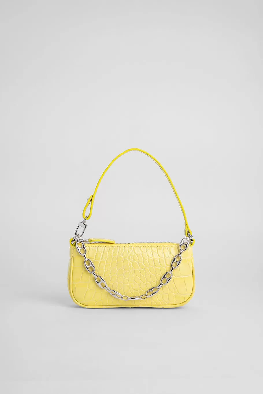 Store Mini Rachel Custard Croco Embossed Leather Women Bags