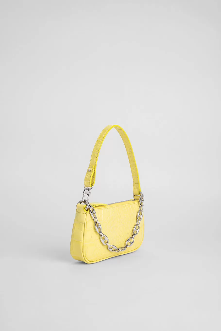 Store Mini Rachel Custard Croco Embossed Leather Women Bags