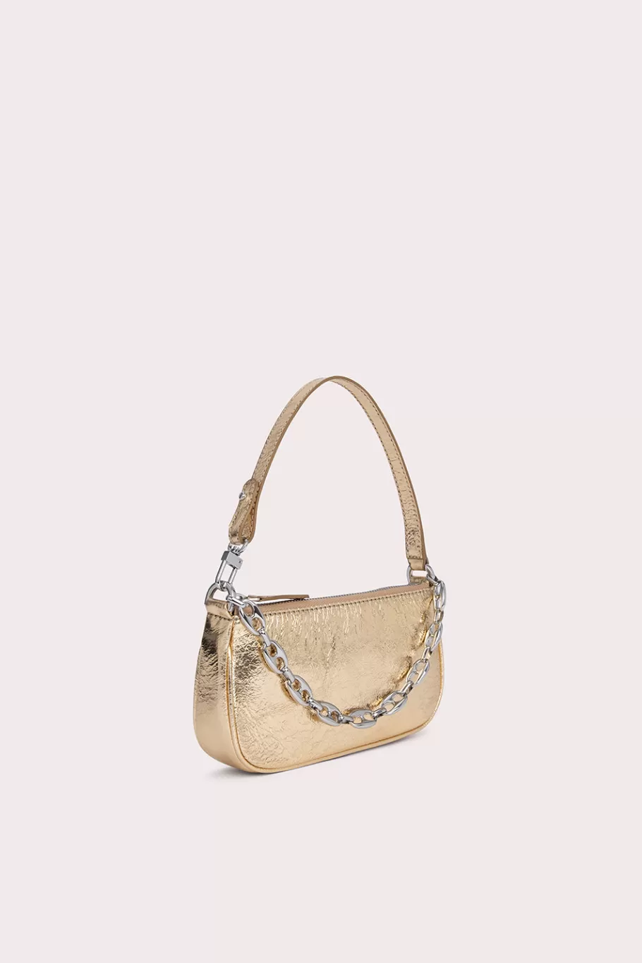 Sale Mini Rachel Parchment Metallic Leather Women Mini Bags