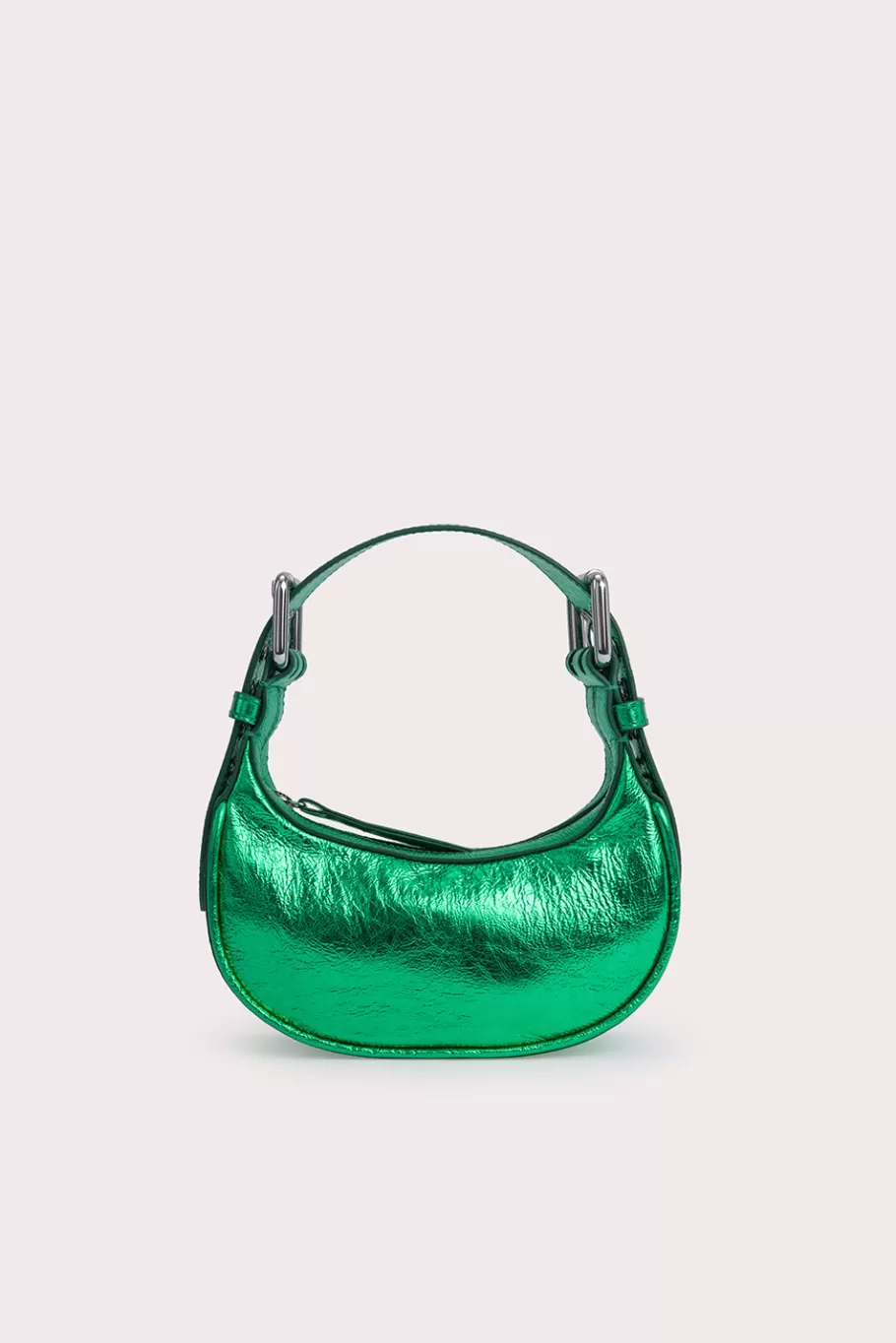 Store Mini Soho Clover Green Metallic Leather Women Bags