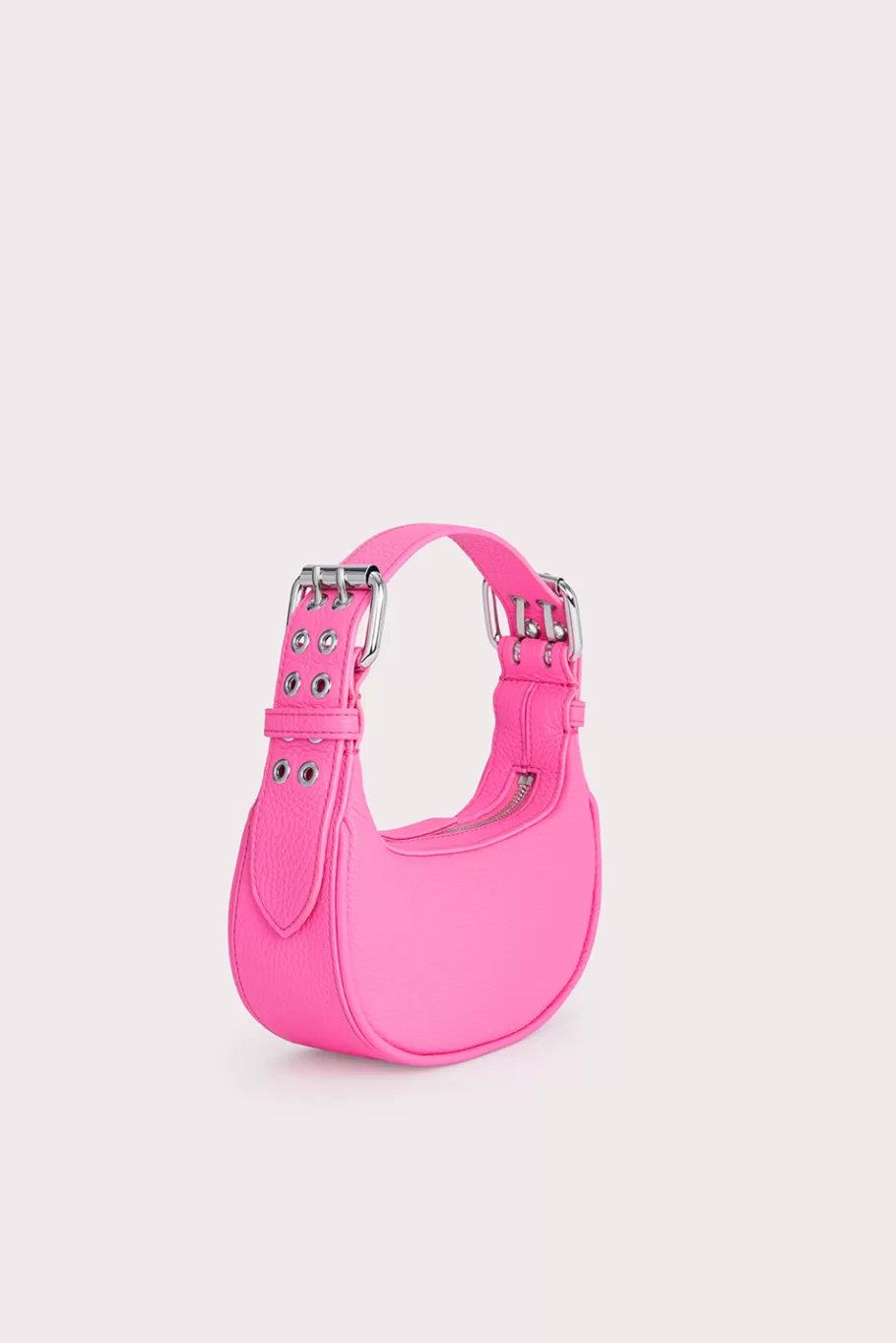 Hot Mini Soho Hot Pink Flat Grain Leather Women Bags