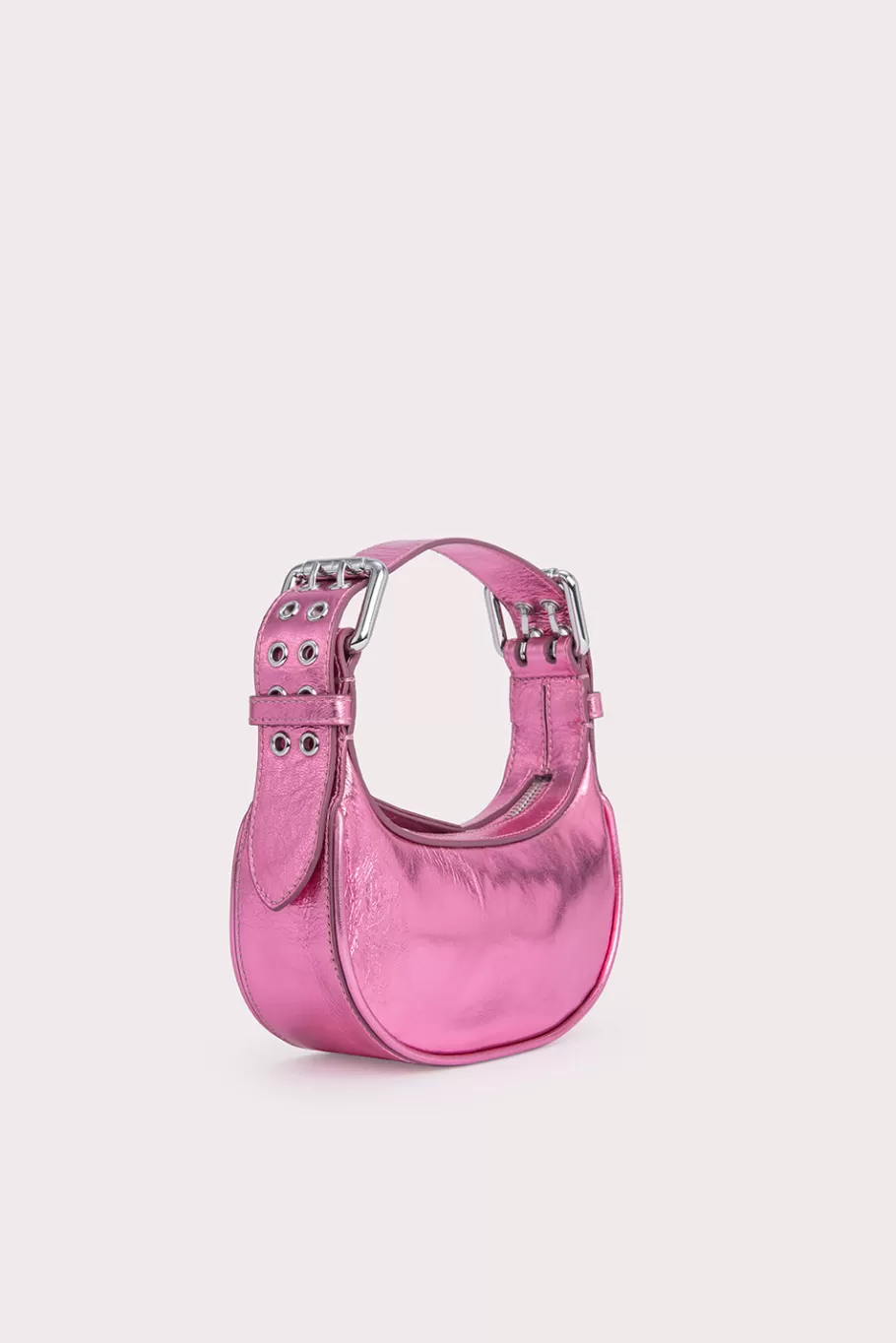 Online Mini Soho Lipstick Metallic Leather Women Bags