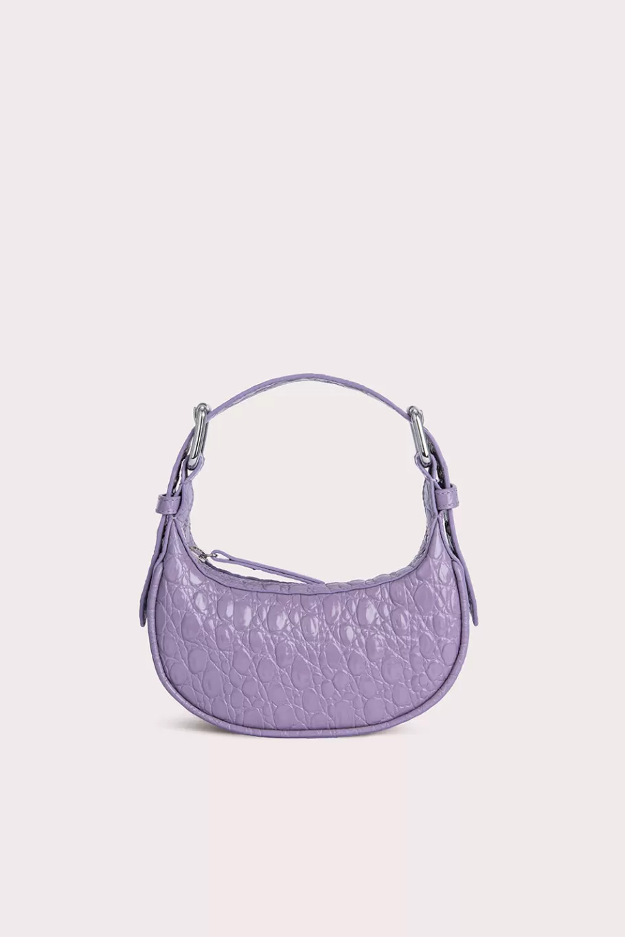 Best Mini Soho Purple Haze Circular Croco Embossed Leather Women Bags