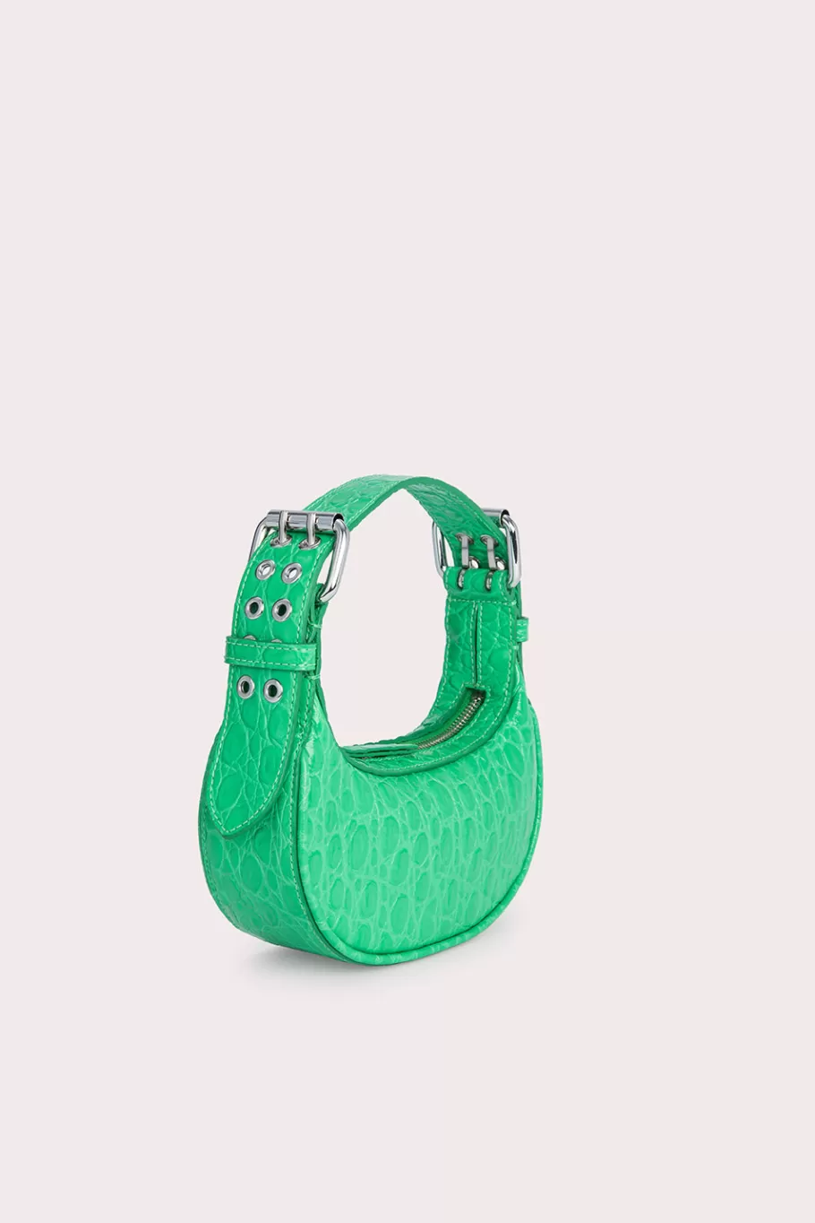 Flash Sale Mini Soho Super Green Circular Croco Embossed Leather Women Bags