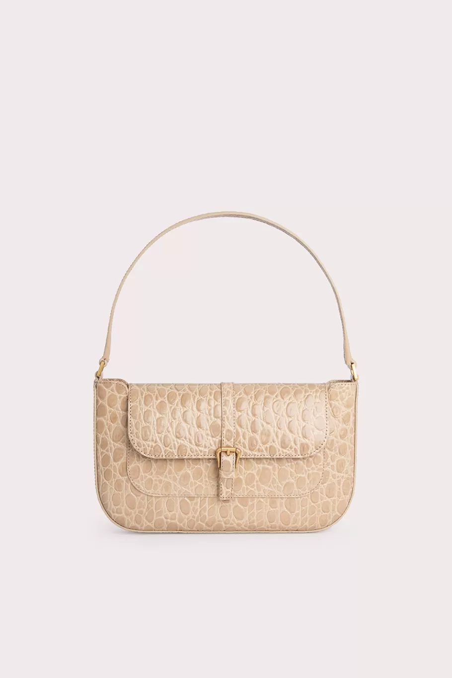 Hot Miranda Kraft Circular Croco Embossed Leather Women Bags