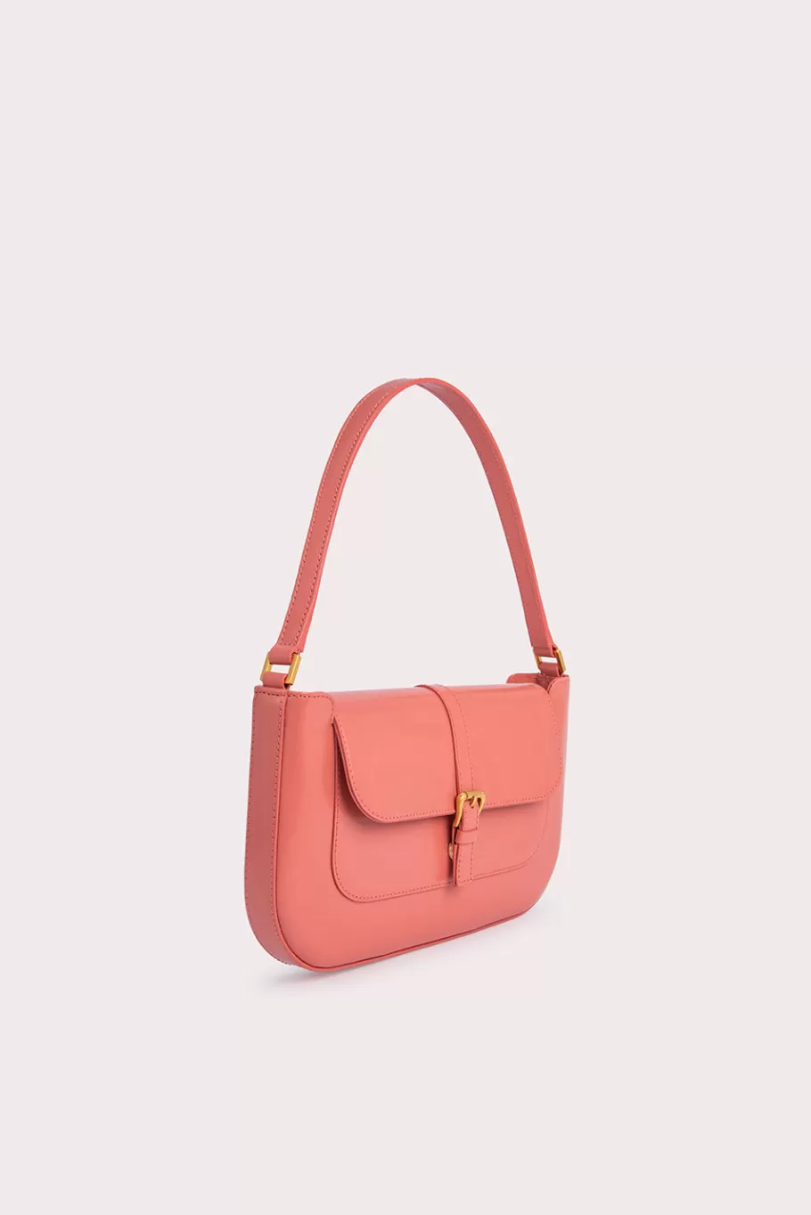 Fashion Miranda Salmon Semi Patent Leather Women Bags