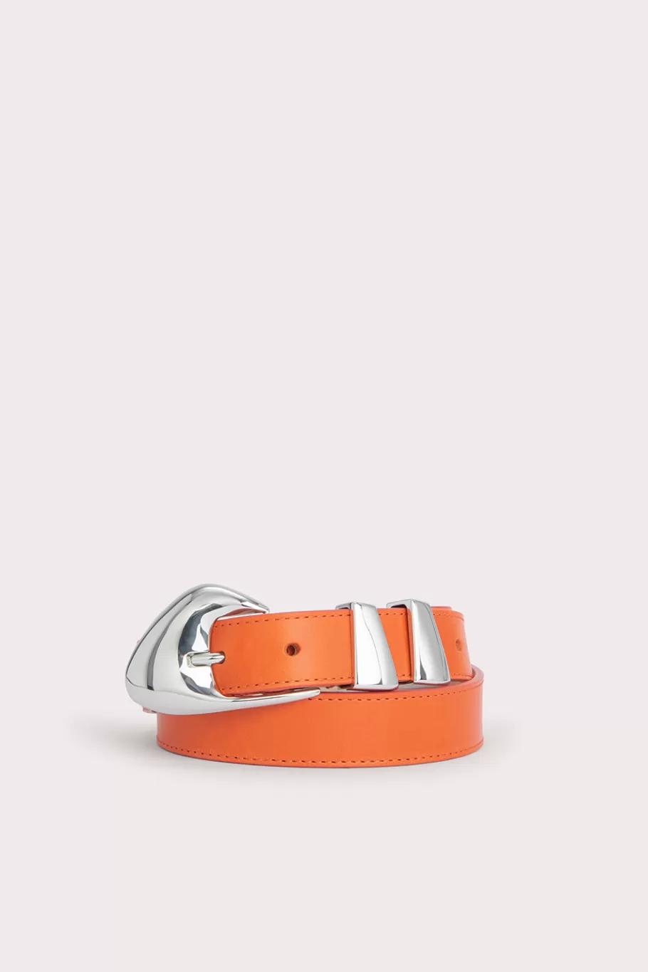 Best Sale Moore Burnt Orange Leather Women Belts