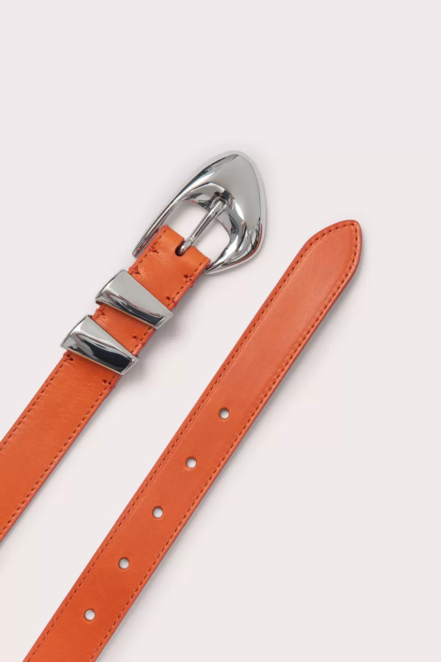 Best Sale Moore Burnt Orange Leather Women Belts