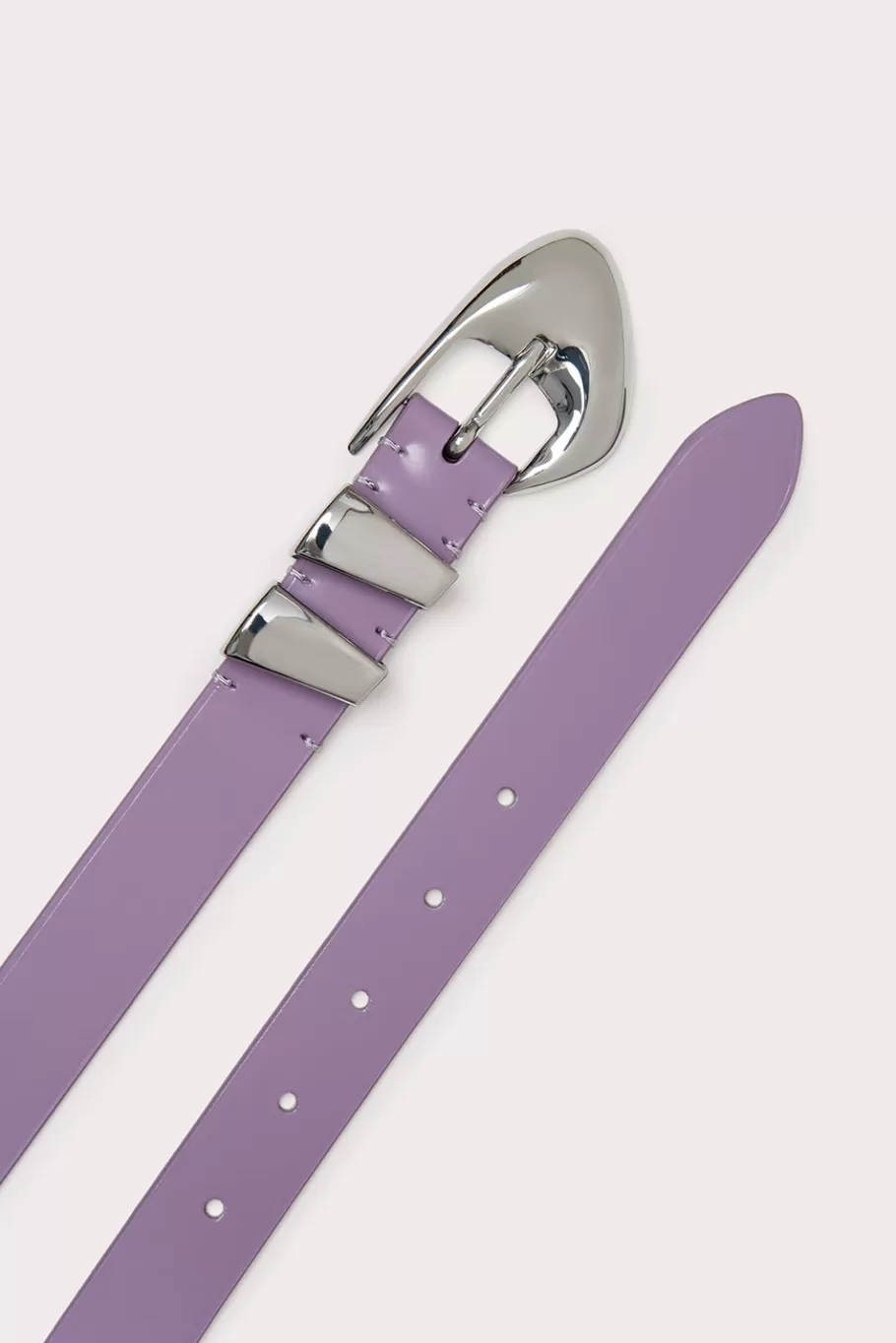 Flash Sale Moore Purple Haze Semi Patent Leather Women Belts