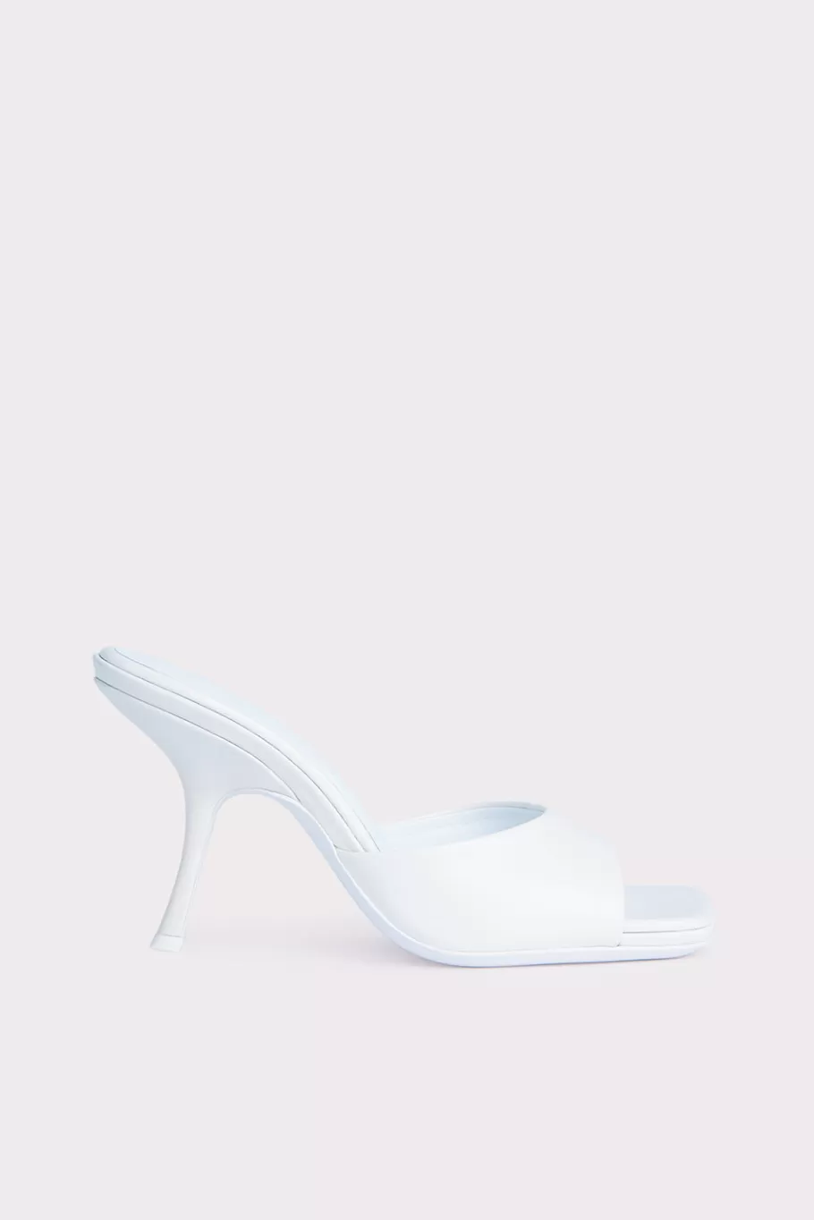 Outlet Mora White Gloss Grained Leather Women Shoes