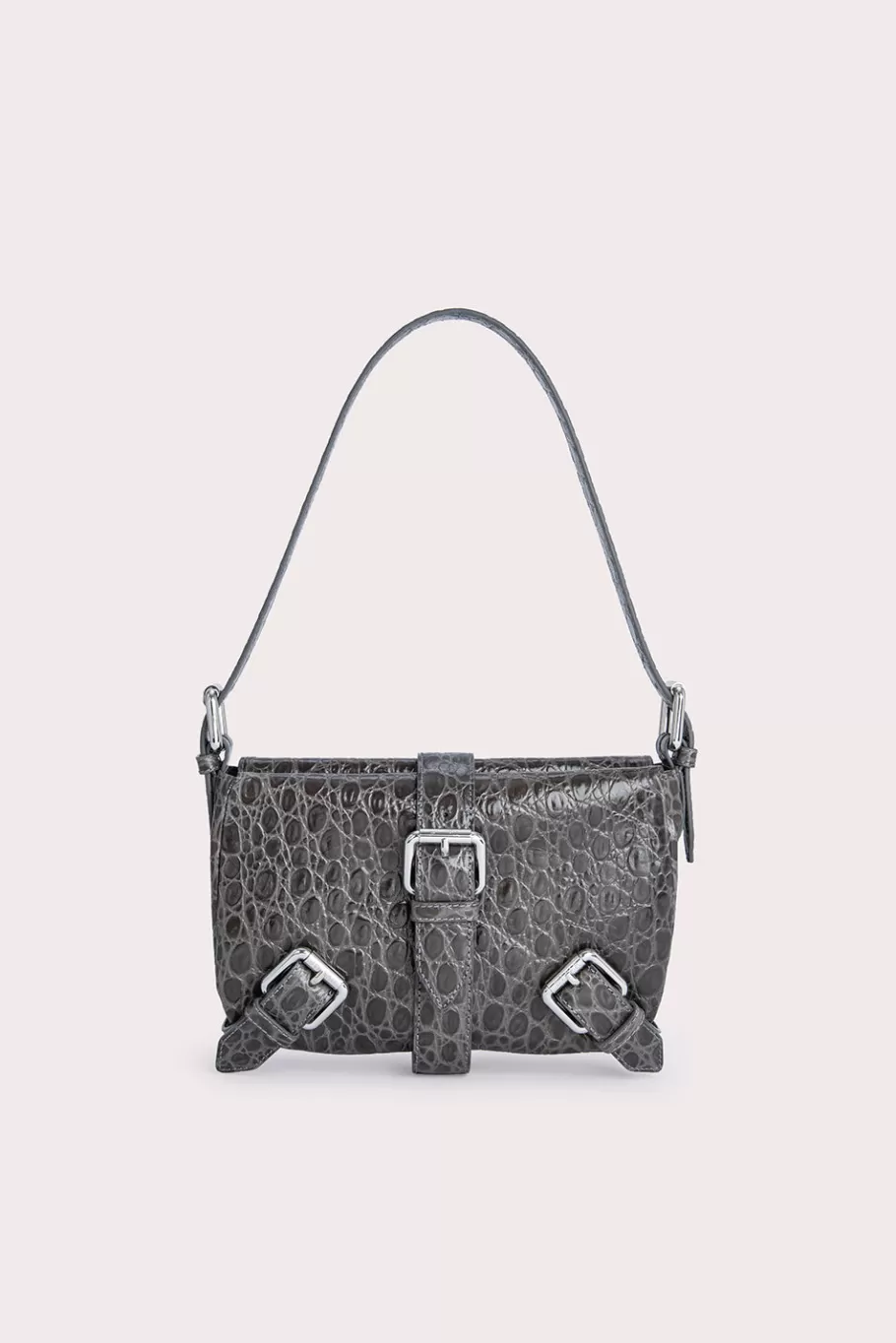 Online Murphy Cement Circular Croco Embossed Leather Women Bags