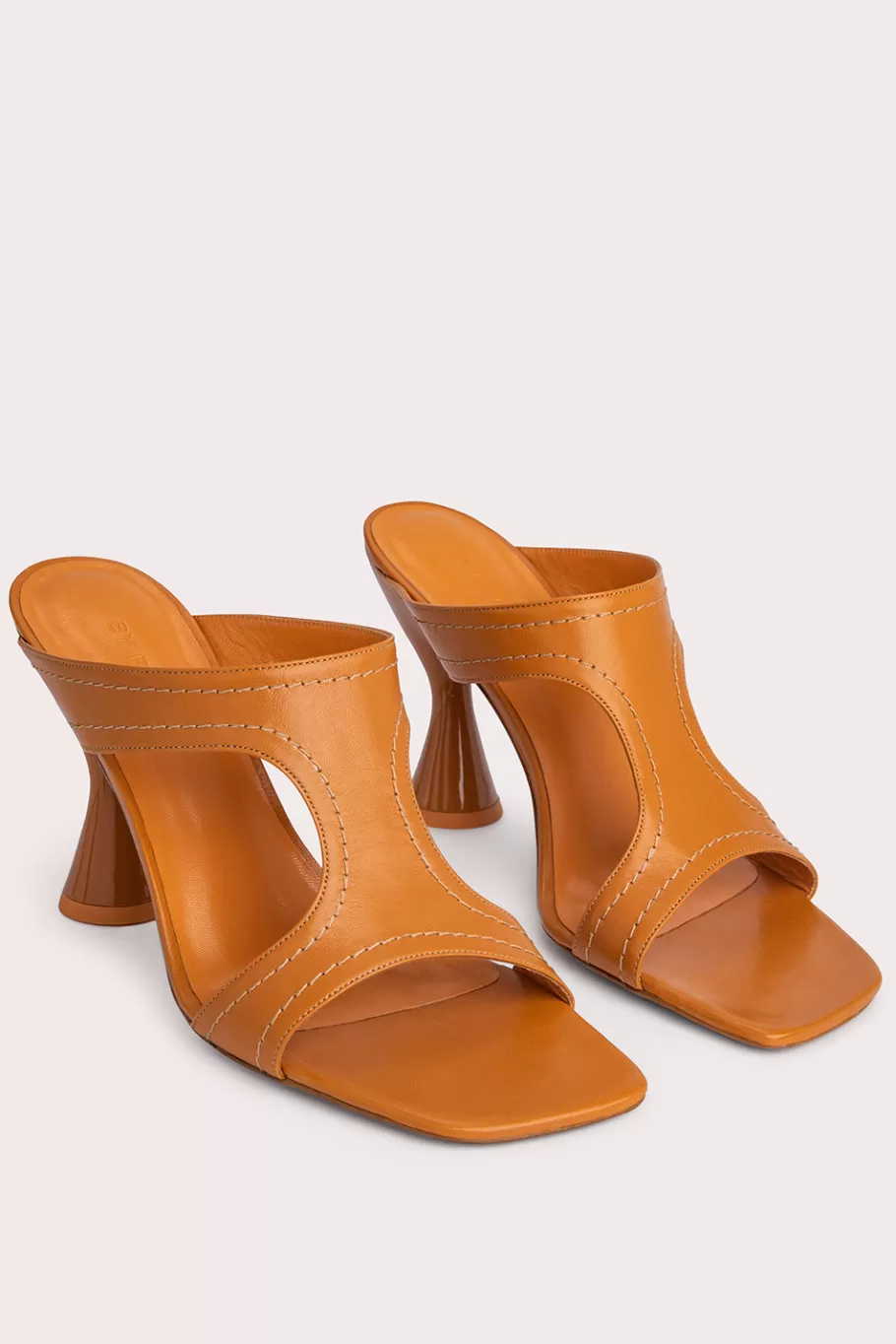 Online Nadia Caramel Gloss Leather Women Shoes