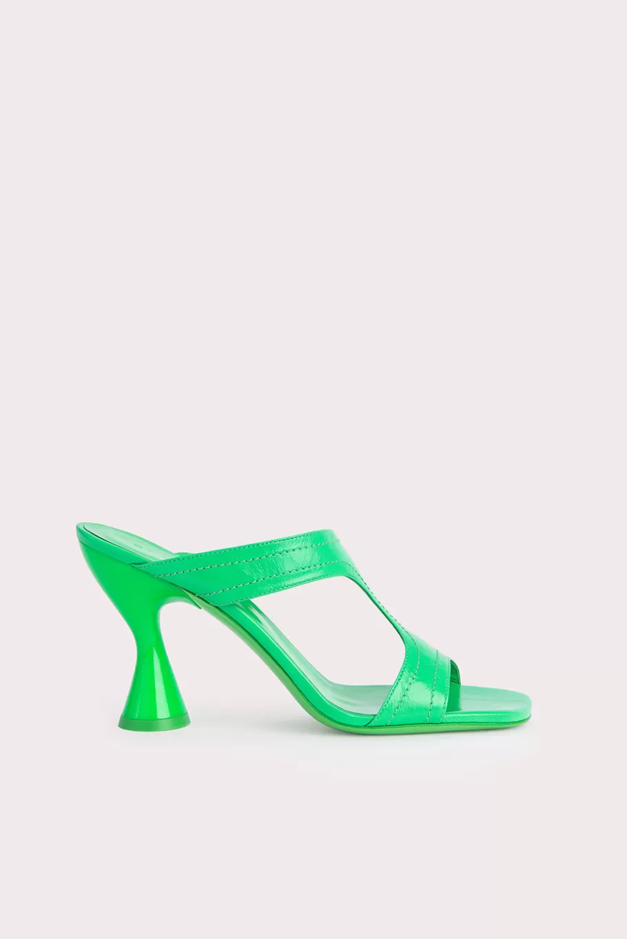 Hot Nadia Super Green Gloss Leather Women Shoes