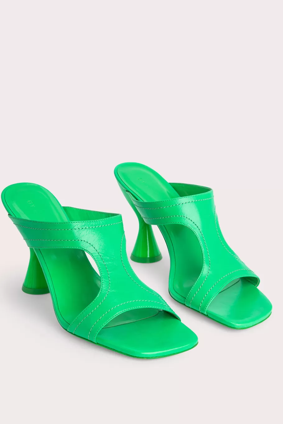 Hot Nadia Super Green Gloss Leather Women Shoes