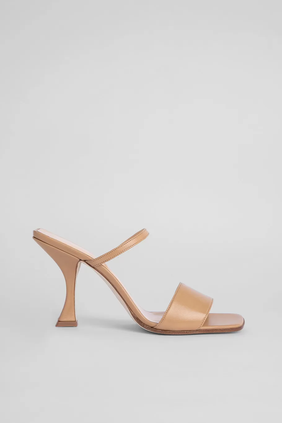 Clearance Nayla Nude Leather Women Shoes