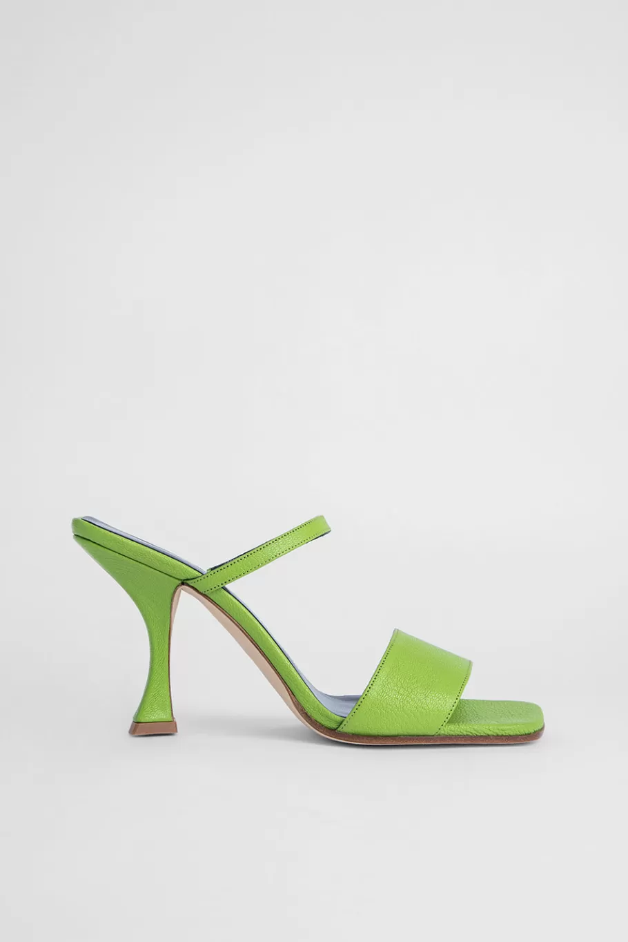 New Nayla Pistachio Grained Leather Women Shoes