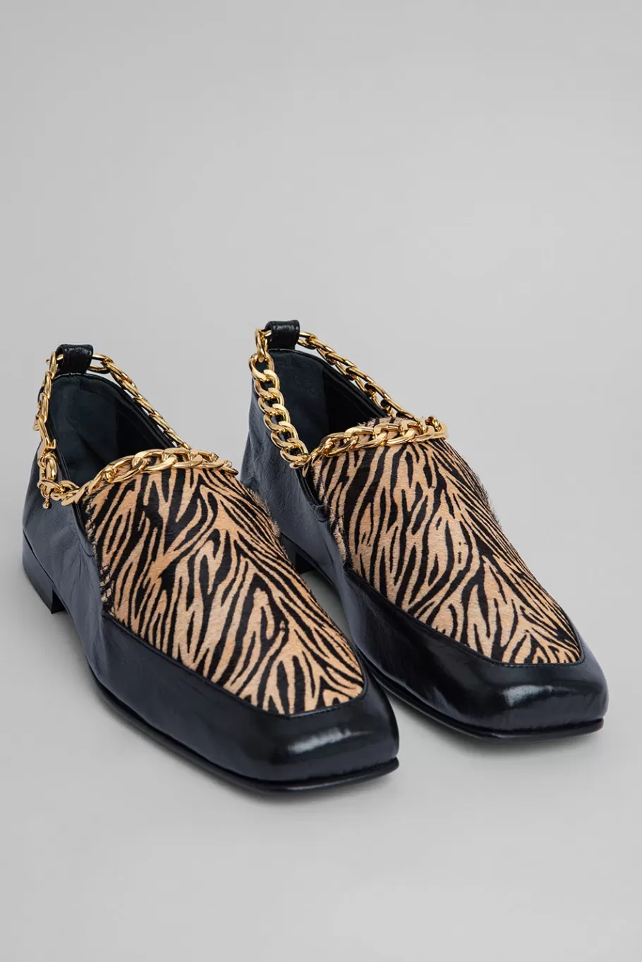 Flash Sale Nick Brown Zebra-Print Pony Hair Leather Women Shoes