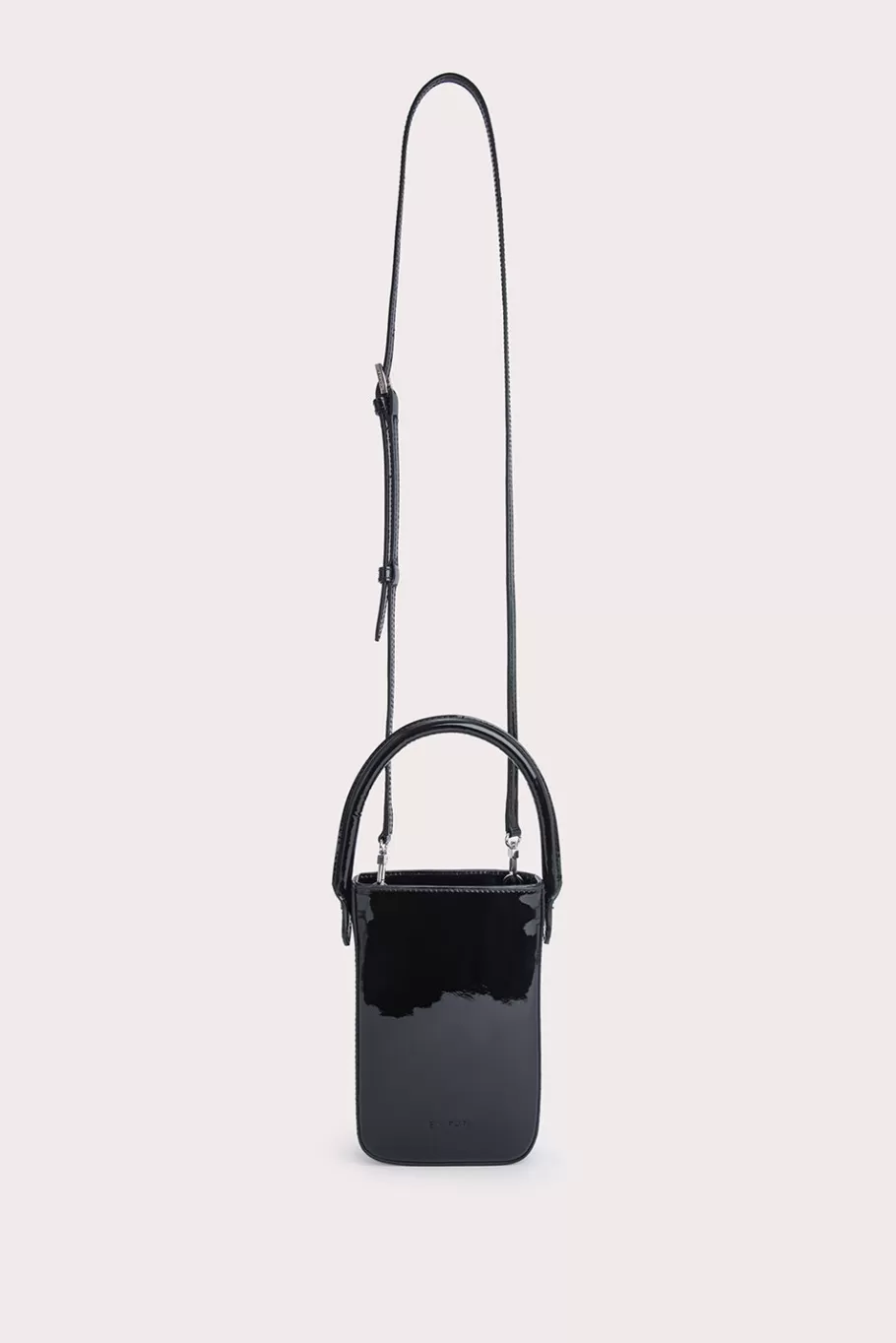 Hot Note Black Patent Leather Women Cross-Over Bags