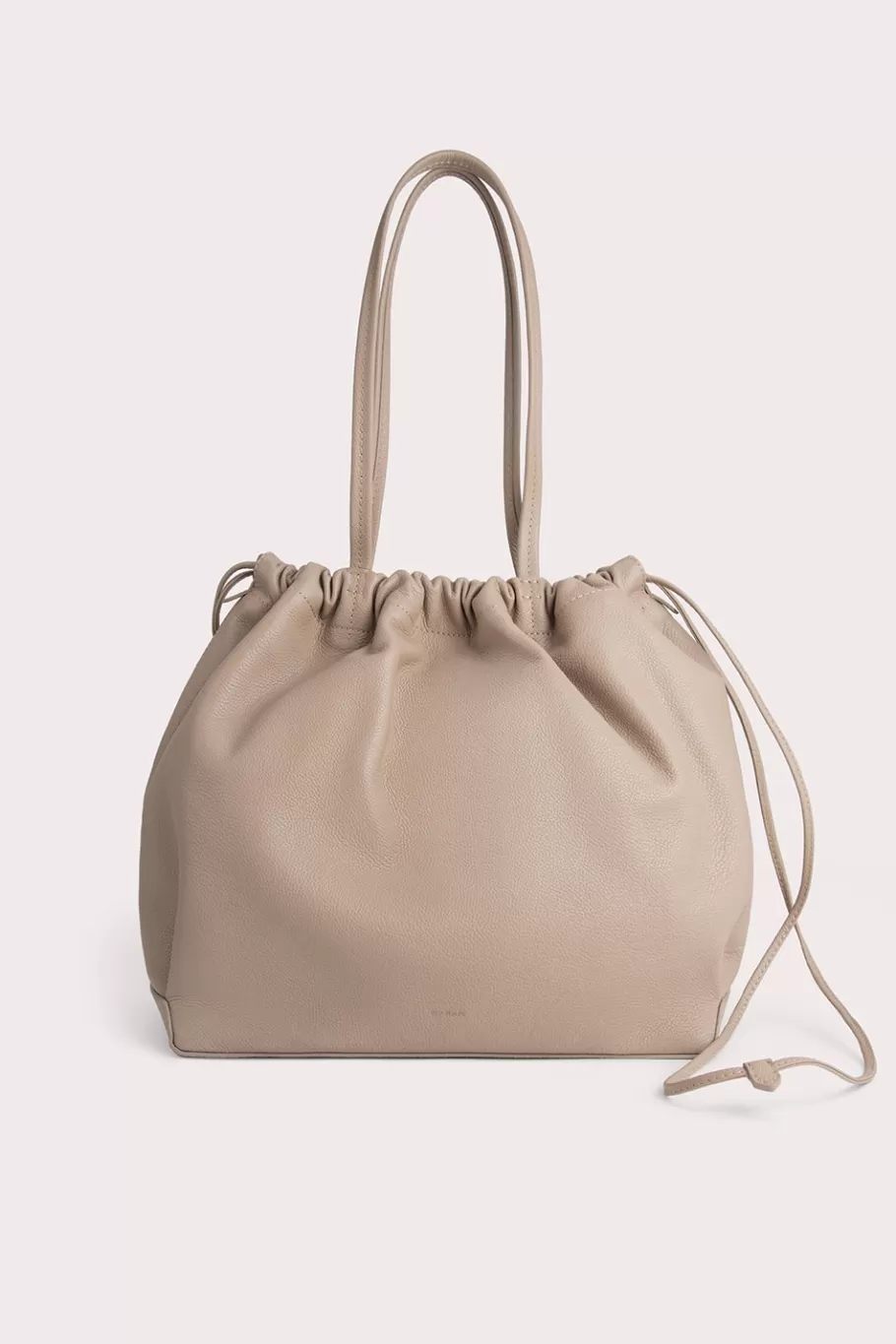 Store Oslo Taupe Small Grain Calf Leather Women Tote Bags