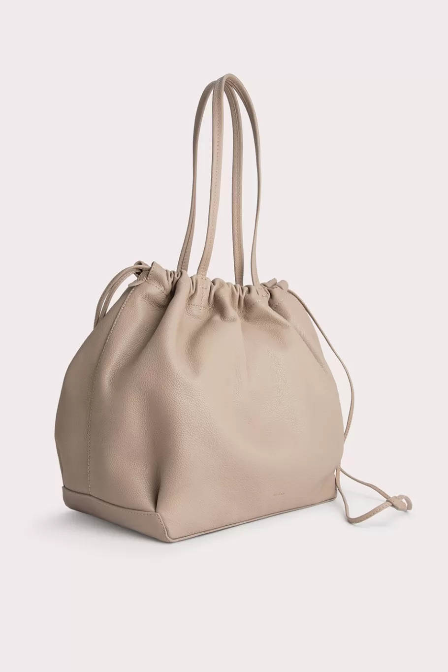 Store Oslo Taupe Small Grain Calf Leather Women Tote Bags