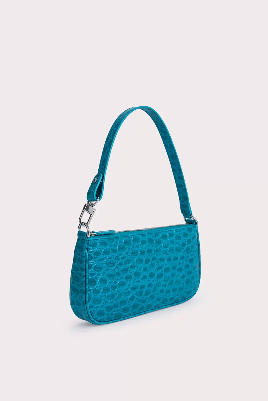 Best Sale Rachel Azur Circular Croco Embossed Leather Women Bags