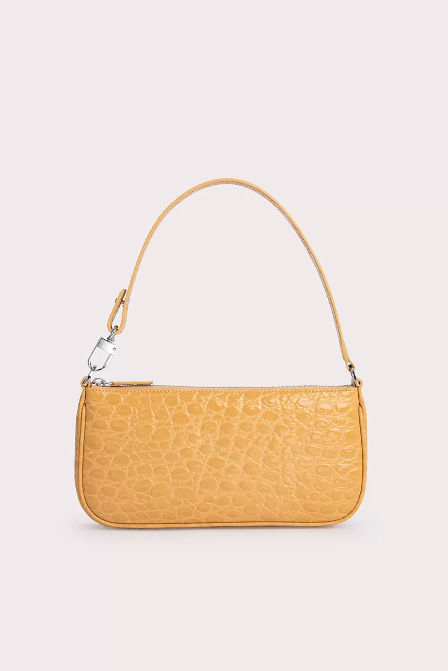 Shop Rachel Biscuit Circular Croco Embossed Leather Women Bags