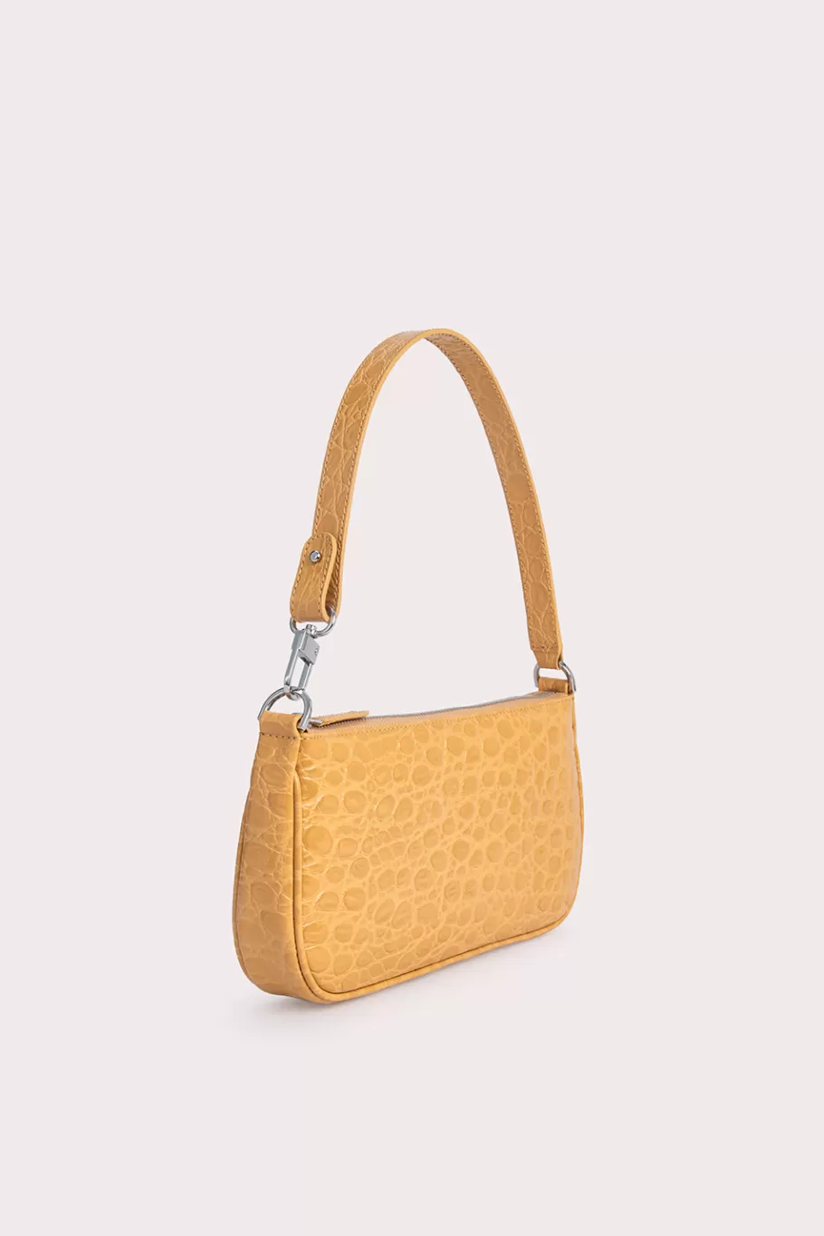 Shop Rachel Biscuit Circular Croco Embossed Leather Women Bags