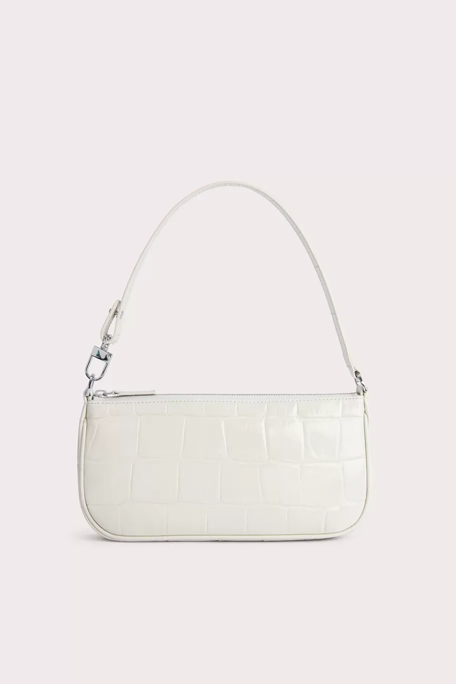 Online Rachel Cream Maxi Croco Embossed Leather Women Shoulder Bags