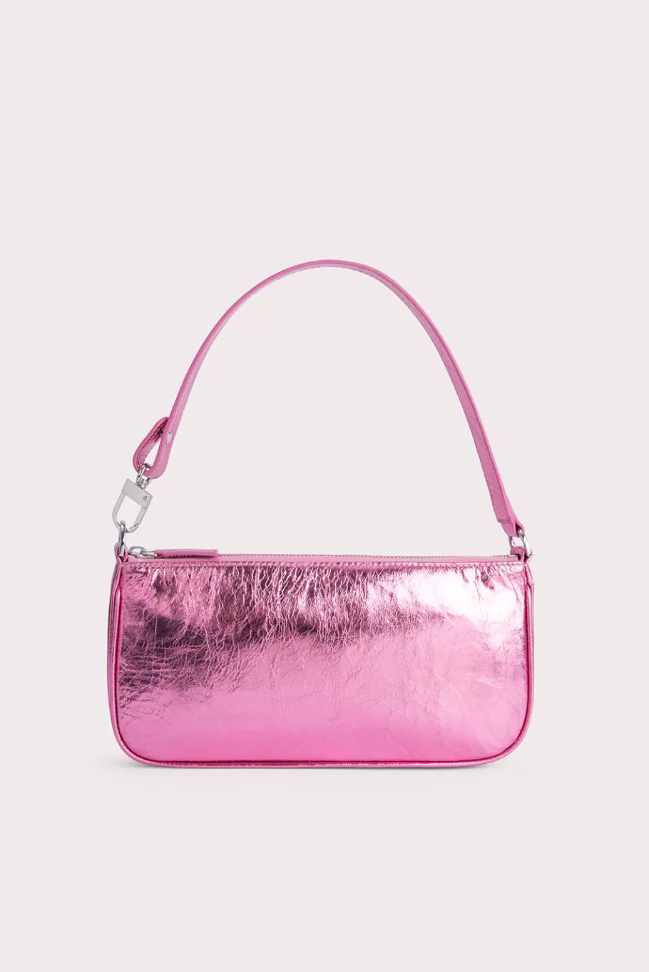 Shop Rachel Lipstick Metallic Leather Women Bags