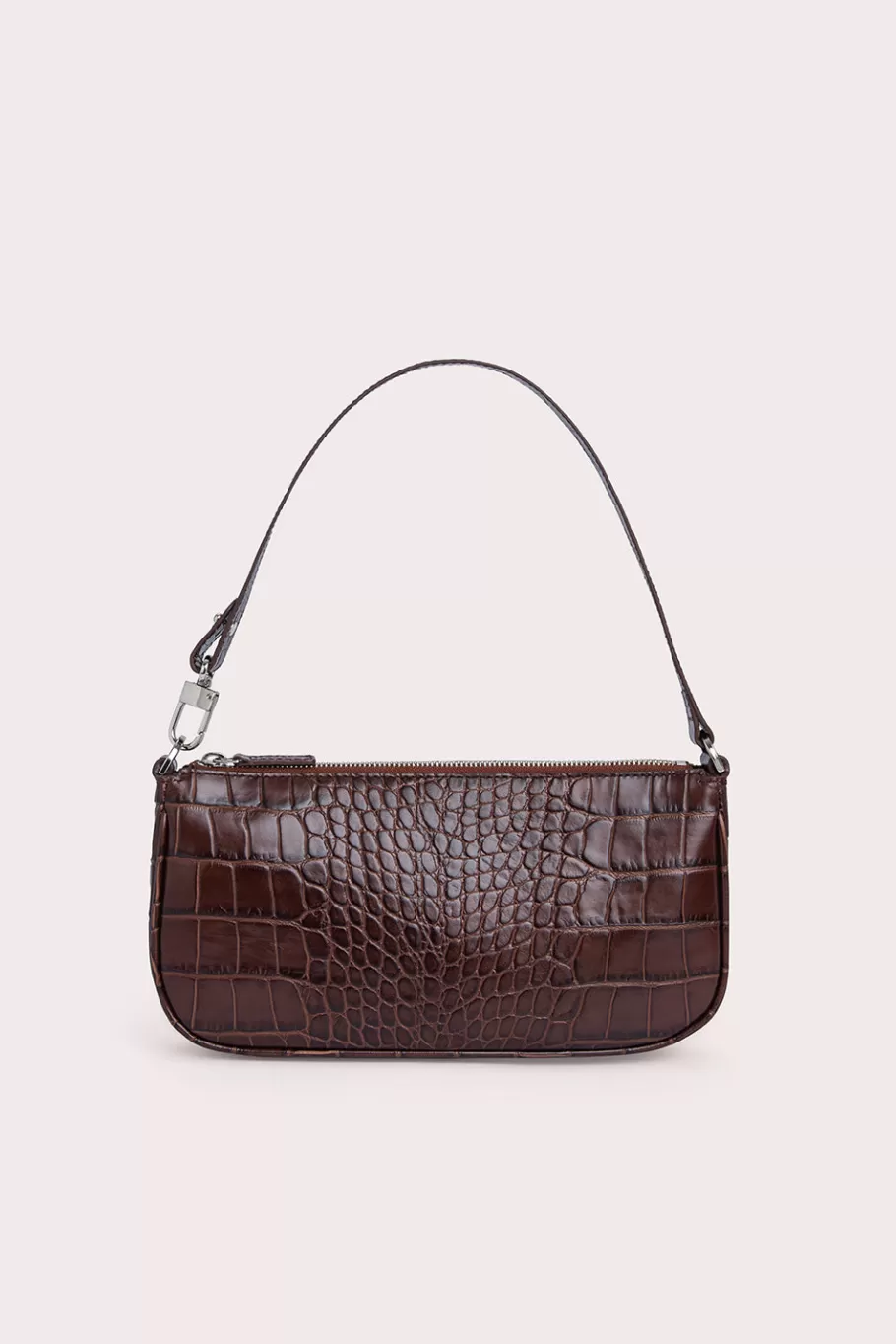 Store Rachel Nutella Croco Embossed Leather Women Shoulder Bags