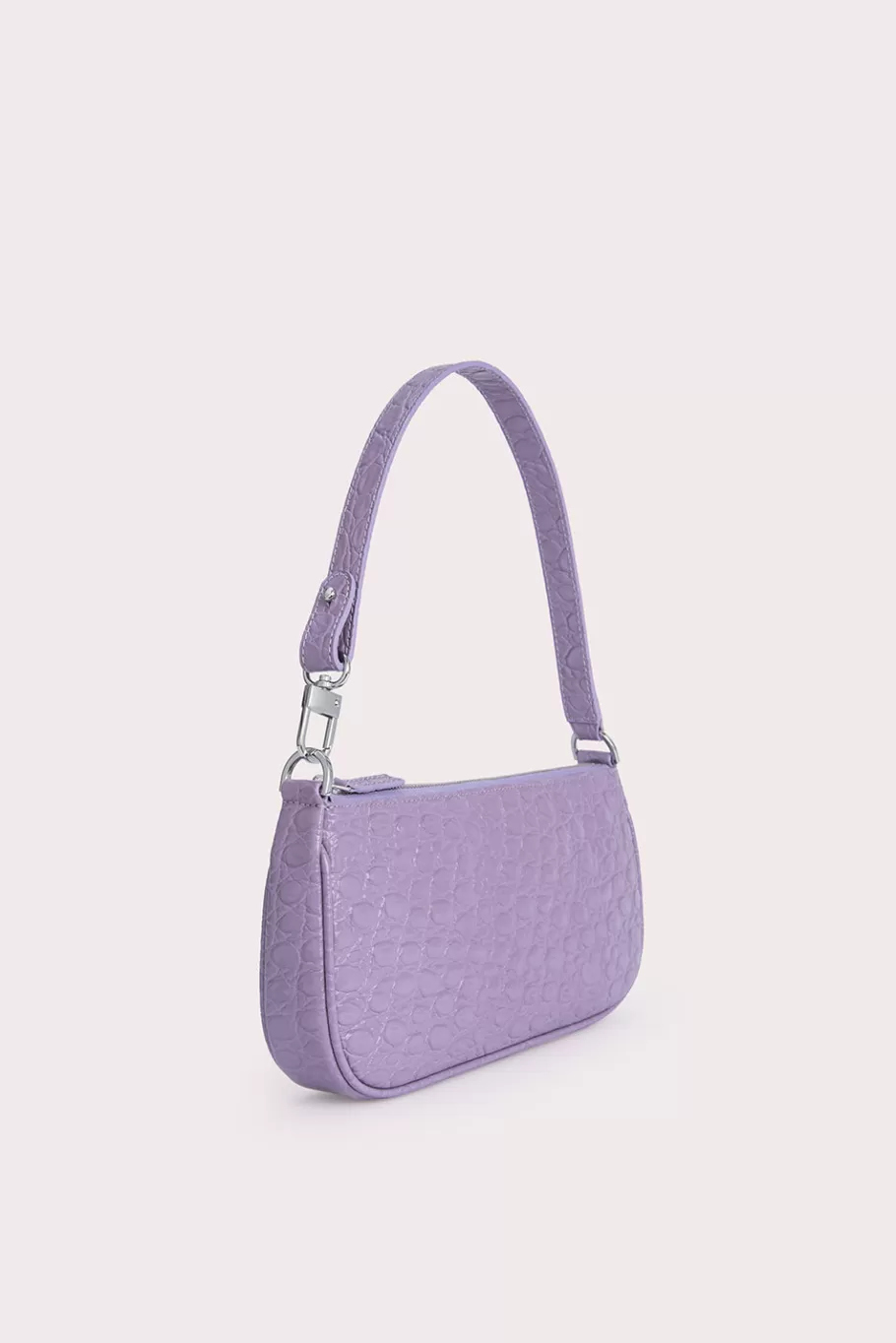 Best Rachel Purple Haze Circular Croco Embossed Leather Women Bags