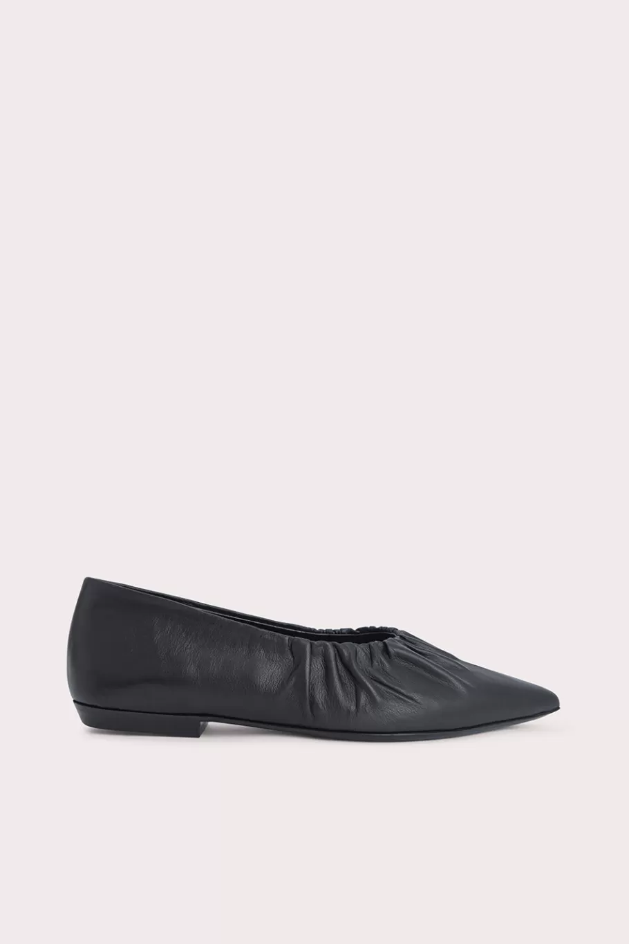 Clearance Regina Black Nappa Leather Women Flats