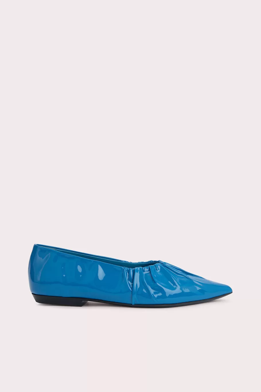 Cheap Regina Cerulean Patent Leather Women Flats