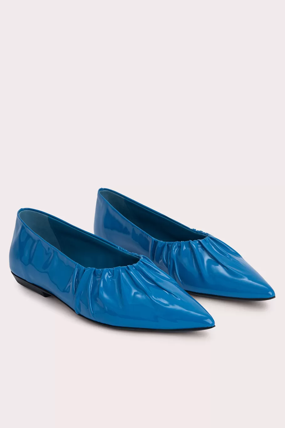 Cheap Regina Cerulean Patent Leather Women Flats