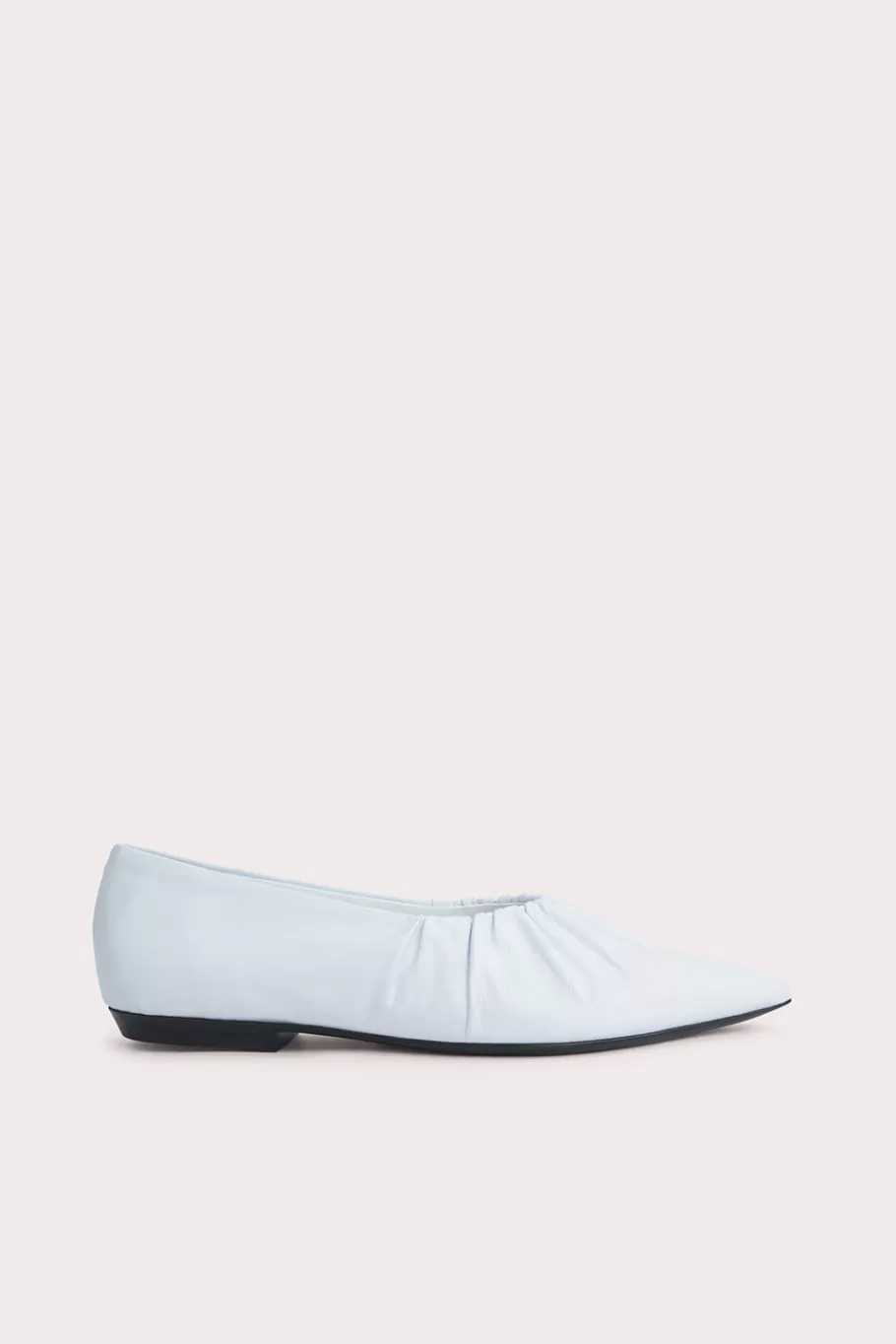 Hot Regina White Nappa Leather Women Flats