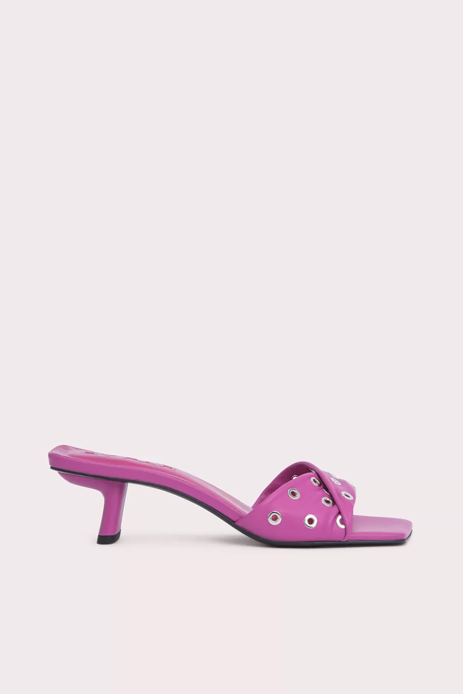 Fashion Rocco Fuchsia Nappa Leather And Eyelets Women Sandals