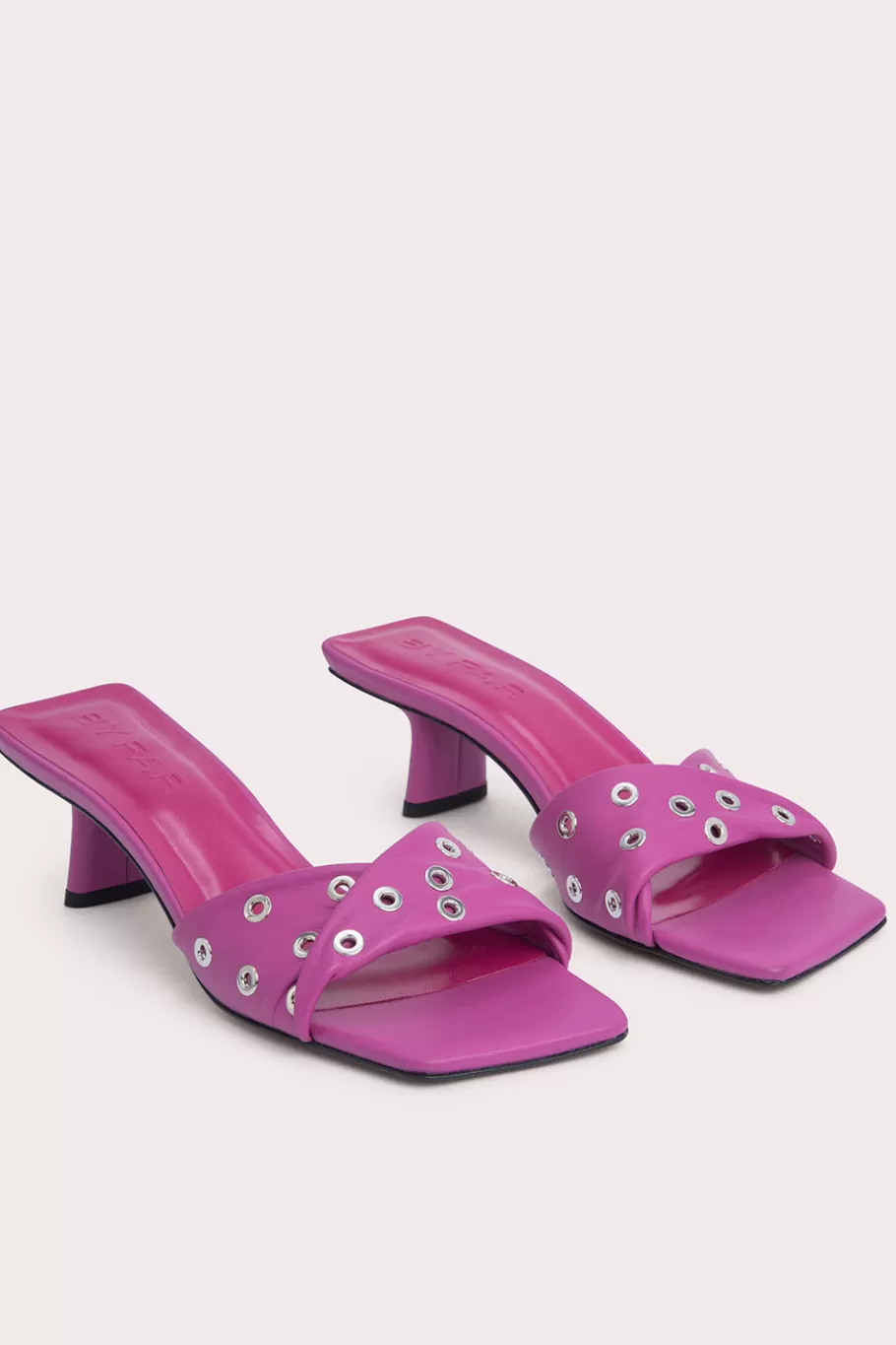 Fashion Rocco Fuchsia Nappa Leather And Eyelets Women Sandals