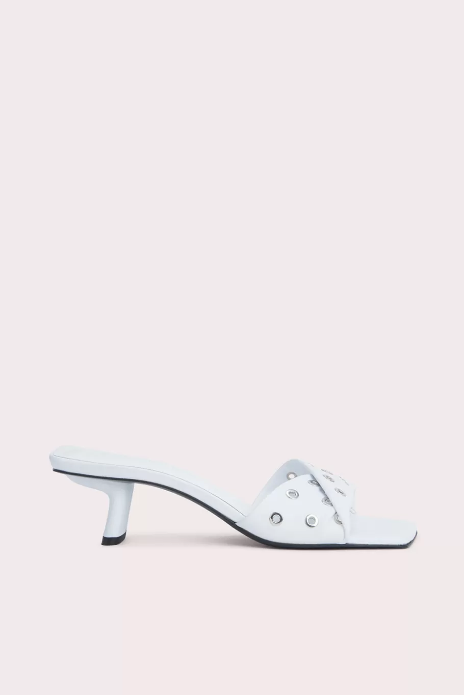 Discount Rocco White Nappa Leather And Eyelets Women Sandals