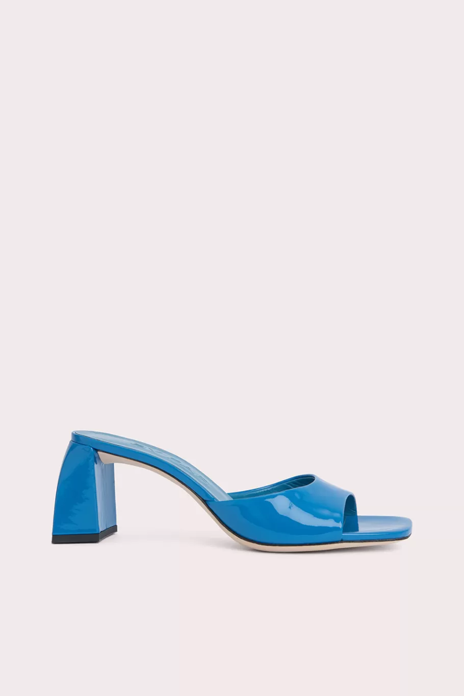 Fashion Romy Cerulean Patent Leather Women Mid Heels