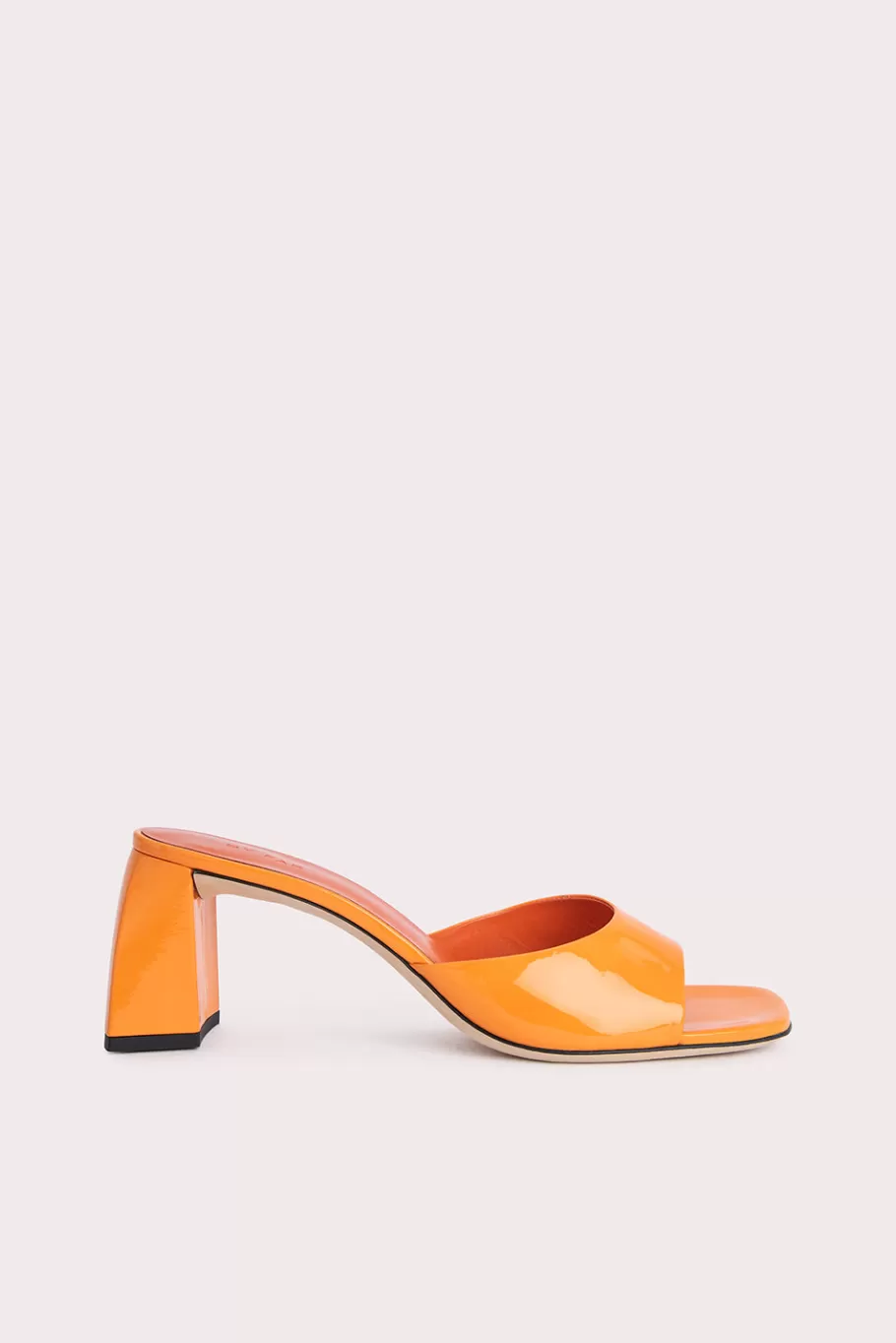 New Romy Orange Patent Leather Women Shoes