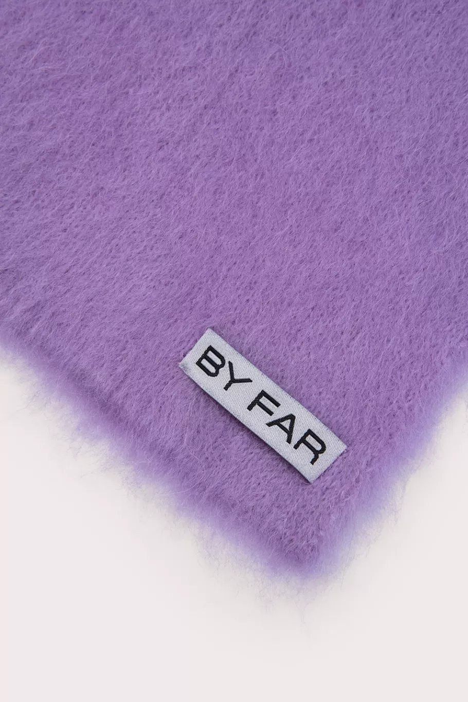 Best Sale Solid Brushed Scarf Lilac Alpaca Women Scarves And Hats