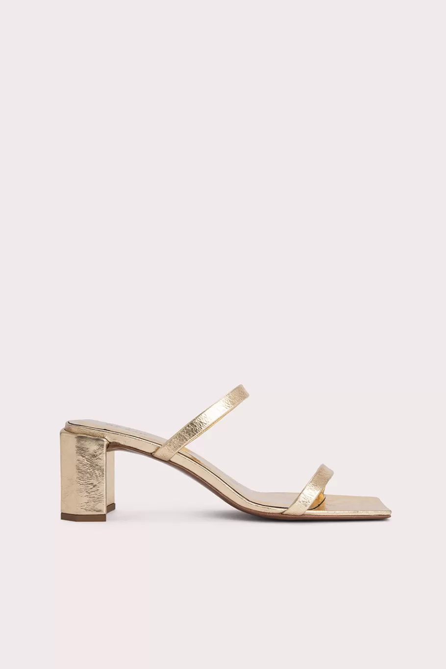 Store Tanya Parchment Metallic Leather Women Sandals