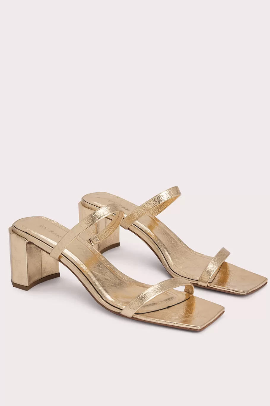 Store Tanya Parchment Metallic Leather Women Sandals