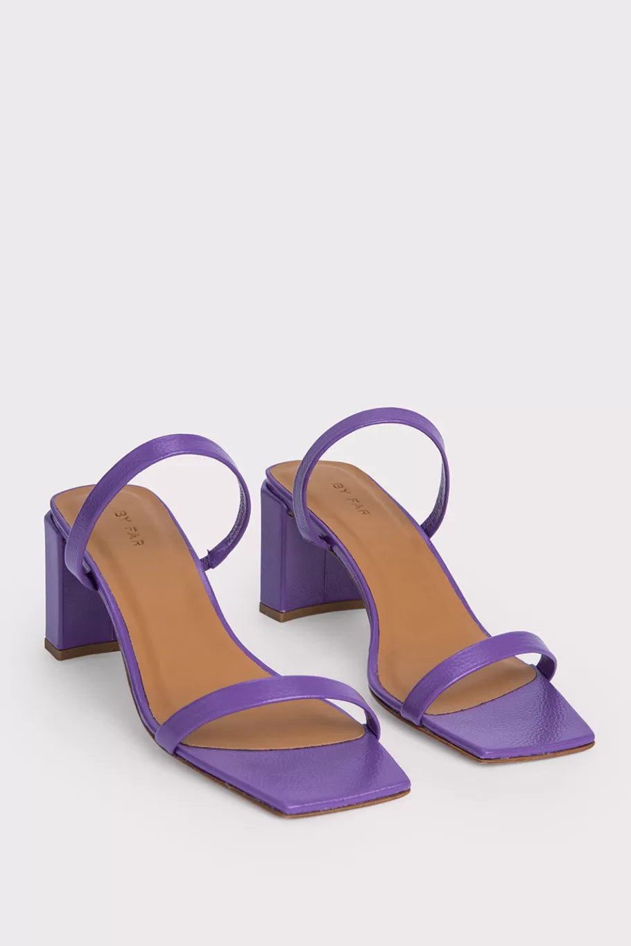 Clearance Tanya Violet Gloss Grained Leather Women Shoes