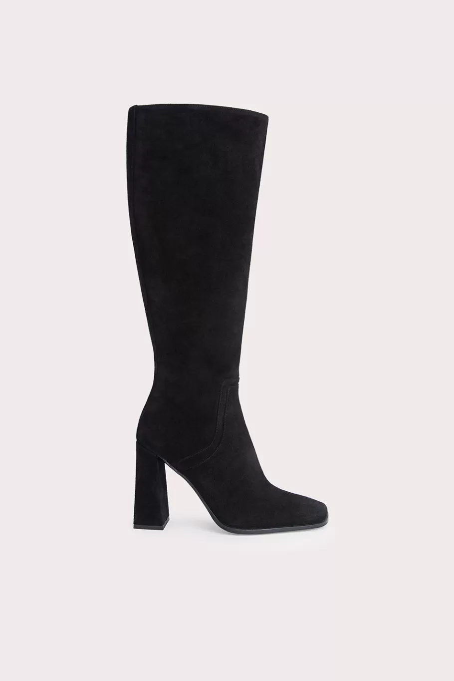 Store Tia Black Suede Leather Women Shoes