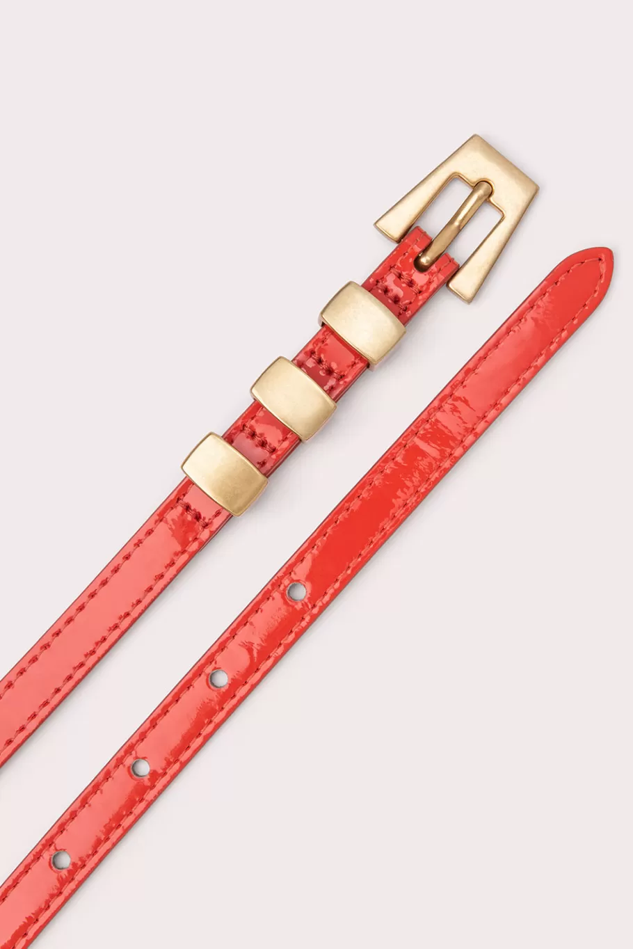 Hot Vic Flame Patent Leather Women Belts